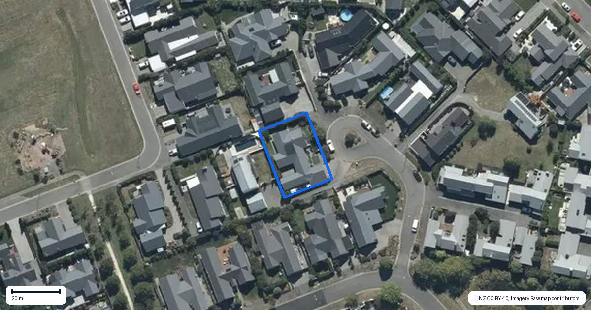 Property context map for 5 Millpond Place, Parklands, Christchurch