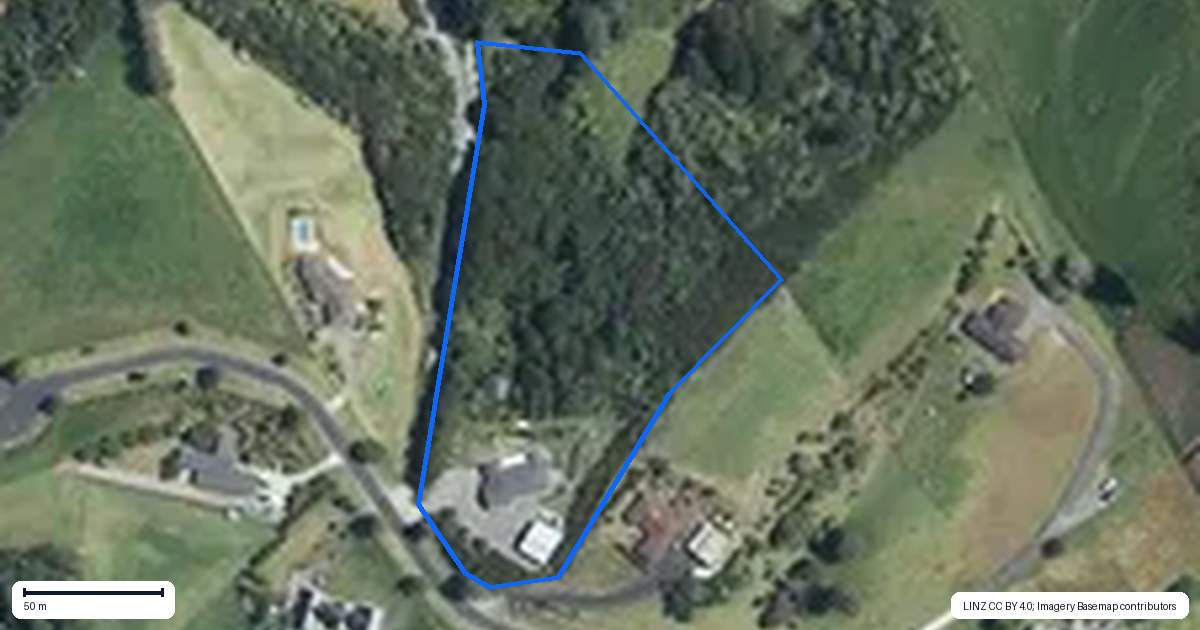 Property context map for 58 Viv Davie-Martin Drive, Warkworth