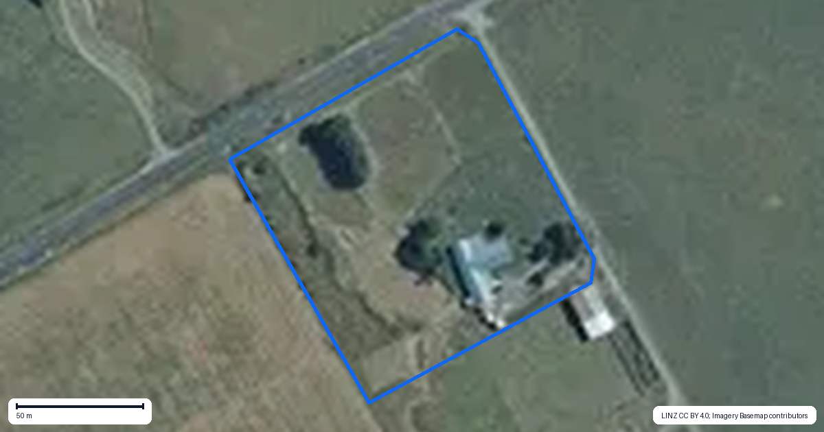 Property context map for 921 Top Grass Road, Dannevirke