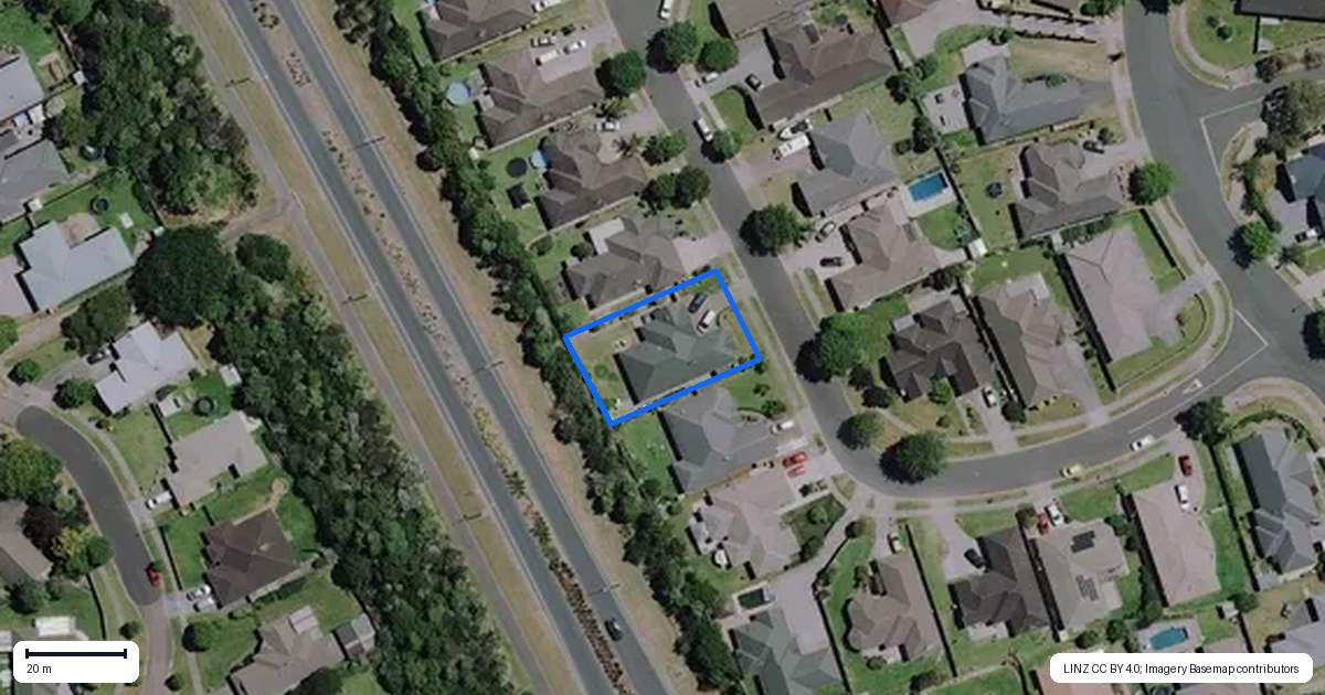 Property context map for 17 Whitford Place, Rototuna North, Hamilton