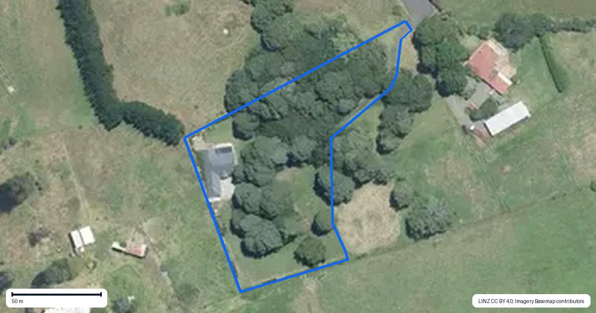 Property context map for 43A Youngs Grove, Pukekohe