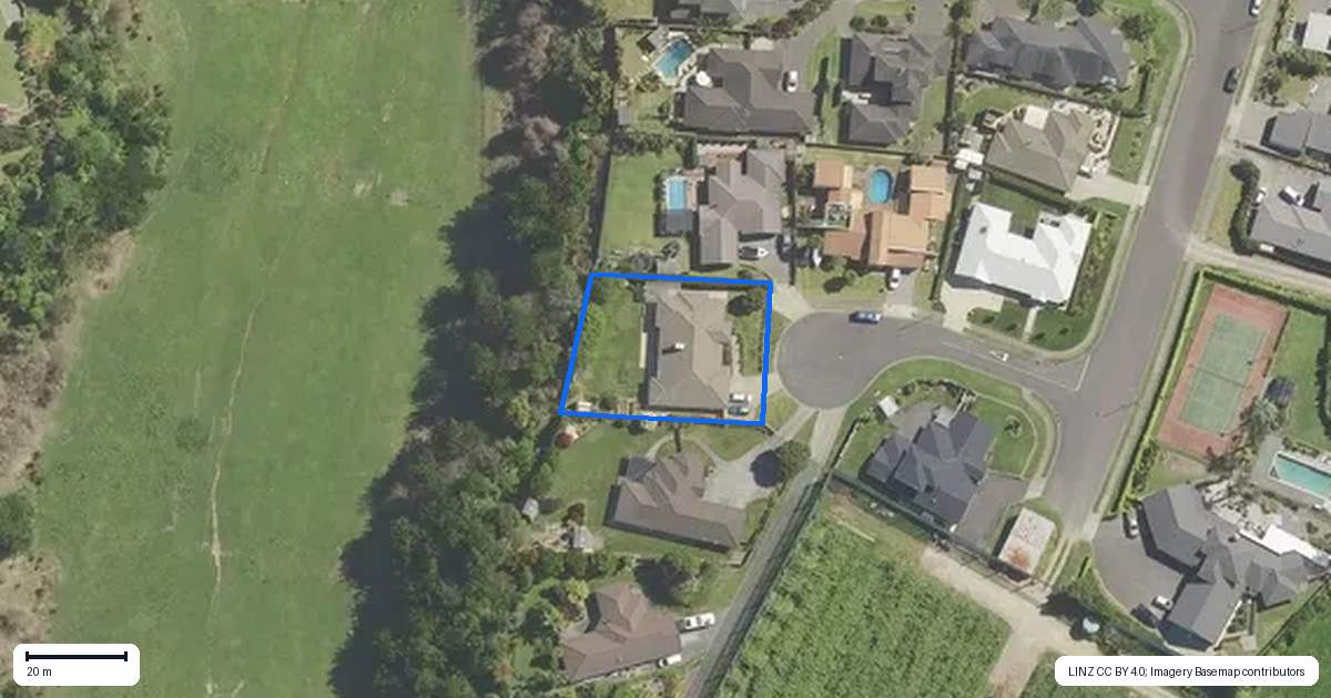 Property context map for 8 Donelle Place, Te Puke