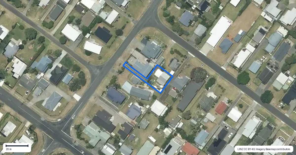 Property context map for 306B Rutherford Road, Whangamata