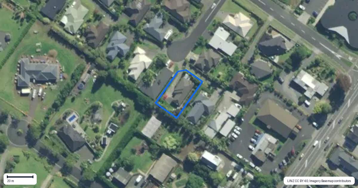 Property context map for 13 Barrett Place, Kerikeri