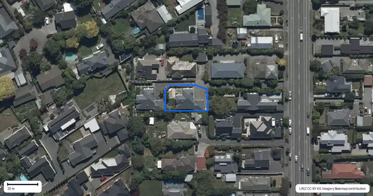 Property context map for 161 Idris Road, Strowan, Christchurch