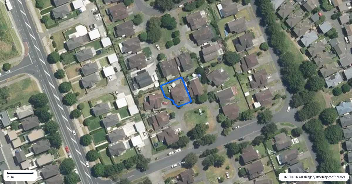 Property context map for 12 Marengo Parkway, Takanini, Auckland