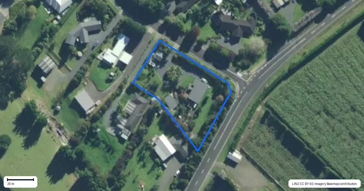 Property context map for 1 Pickmere Lane, Kerikeri