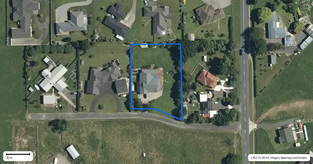 Property context map for 115A Grattan Road, Te Aroha