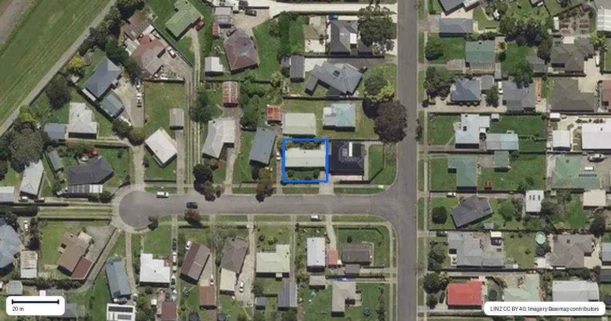 Property context map for 4 Tunui Place, Whakatane