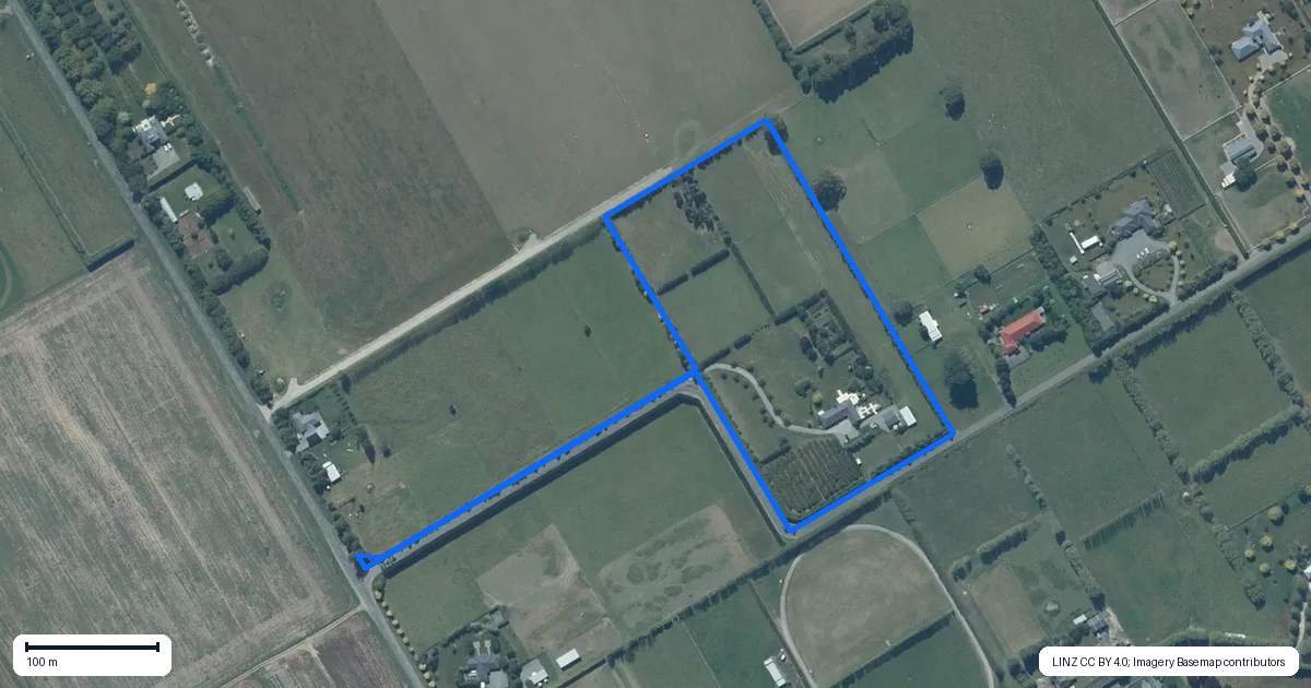 Property context map for 1/634 Weedons Road, Rolleston