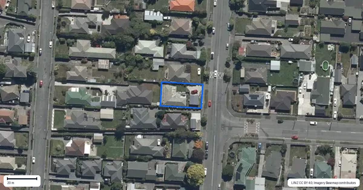 Property context map for 65 Cavendish Road, Casebrook, Christchurch
