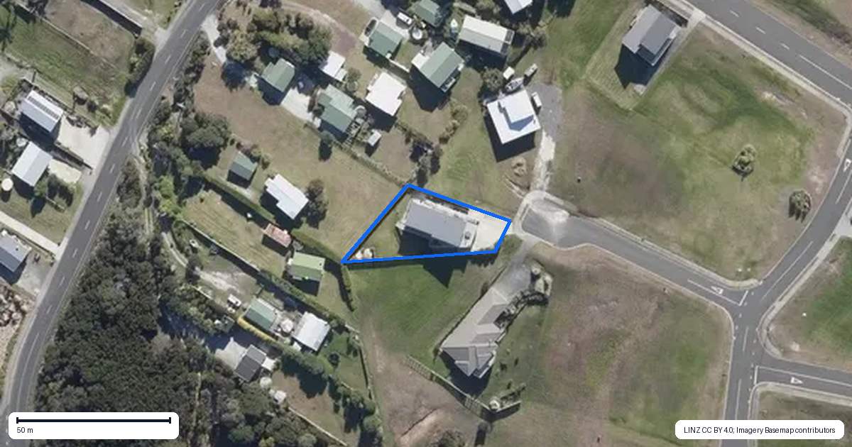 Property context map for 17 Courtney Place, Karikari Peninsula
