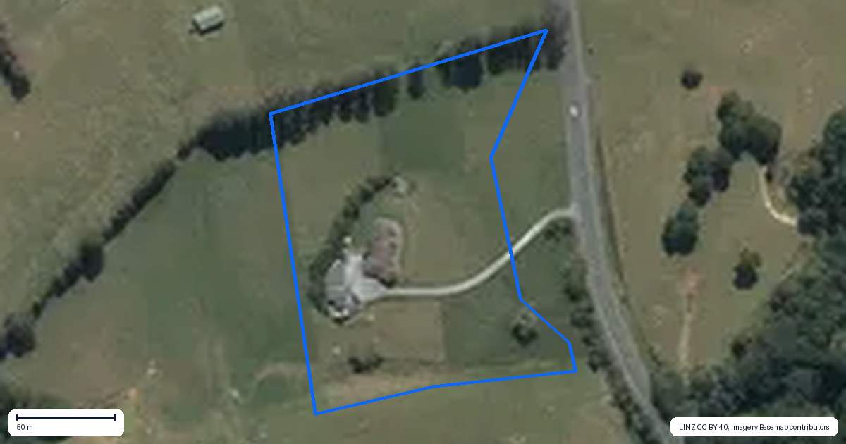 Property context map for 477 Waiteitei Road, Wellsford