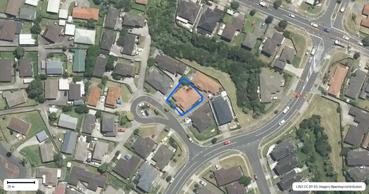 Property context map for 3 Orbit Place, Flat Bush, Auckland