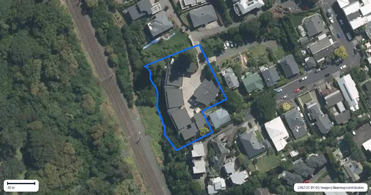 Property context map for 75 Gibraltar Crescent, Parnell, Auckland