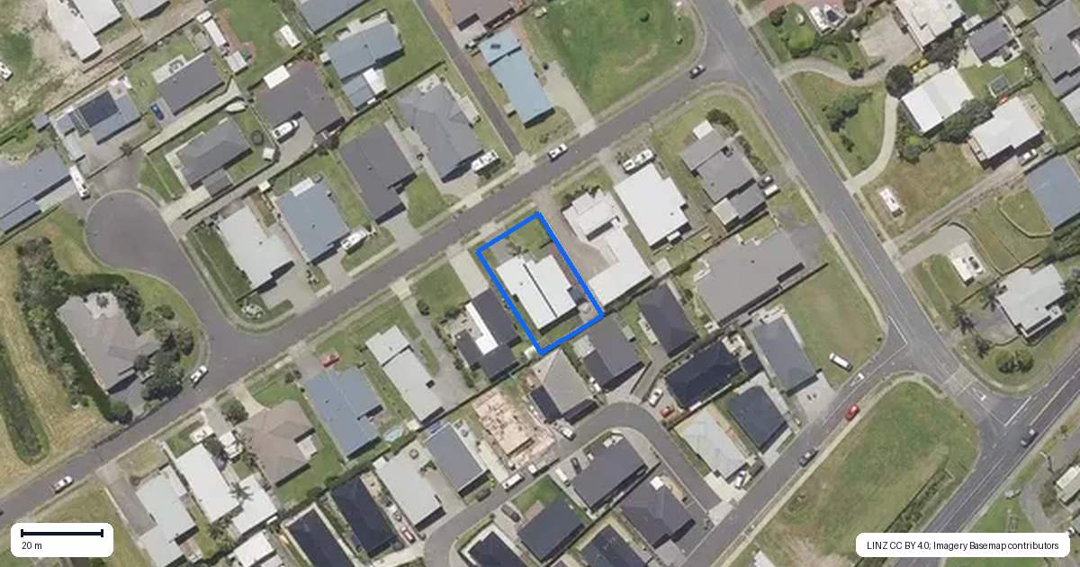 Property context map for 7 Surfers Avenue, Waihi Beach