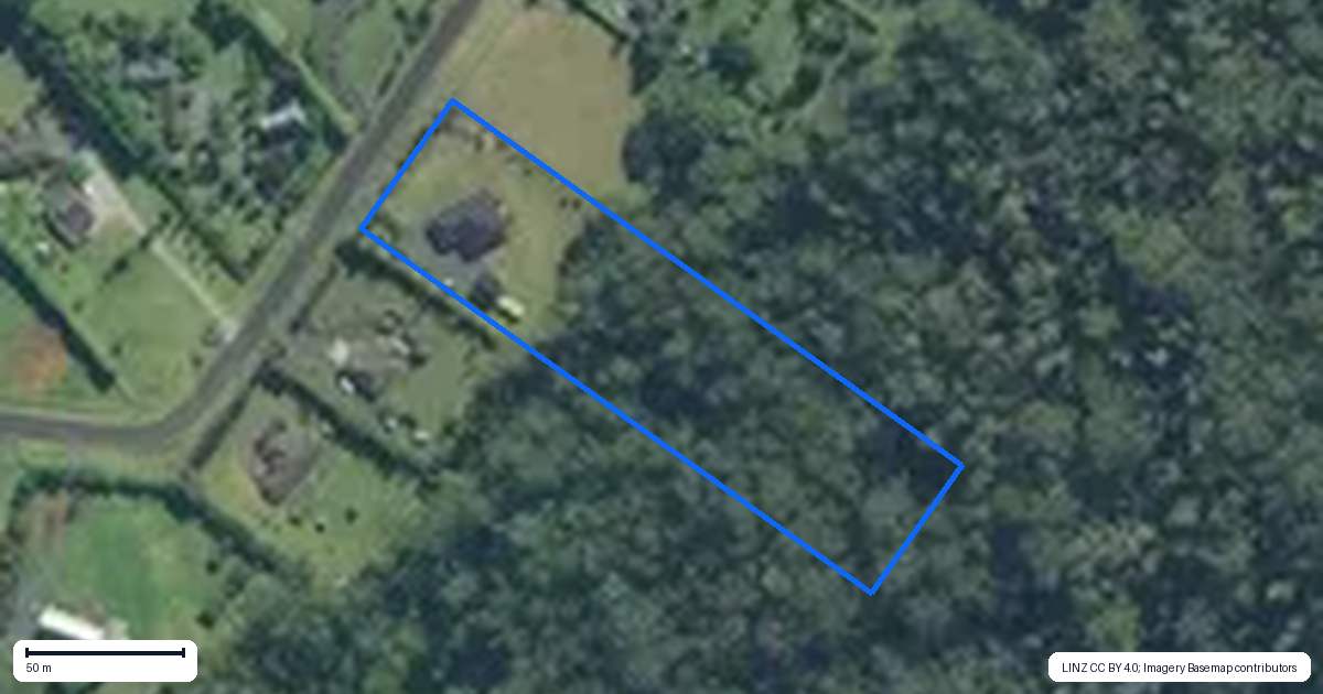 Property context map for 76 Riverstream Drive, Waipapa