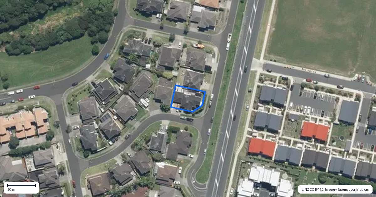 Property context map for 1 Pertosa Drive, Flat Bush, Auckland