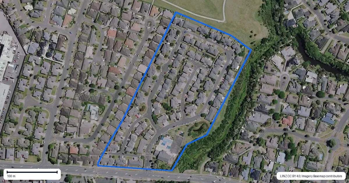 Property context map for 36 Gordon Davies Lane, Huntington, Hamilton