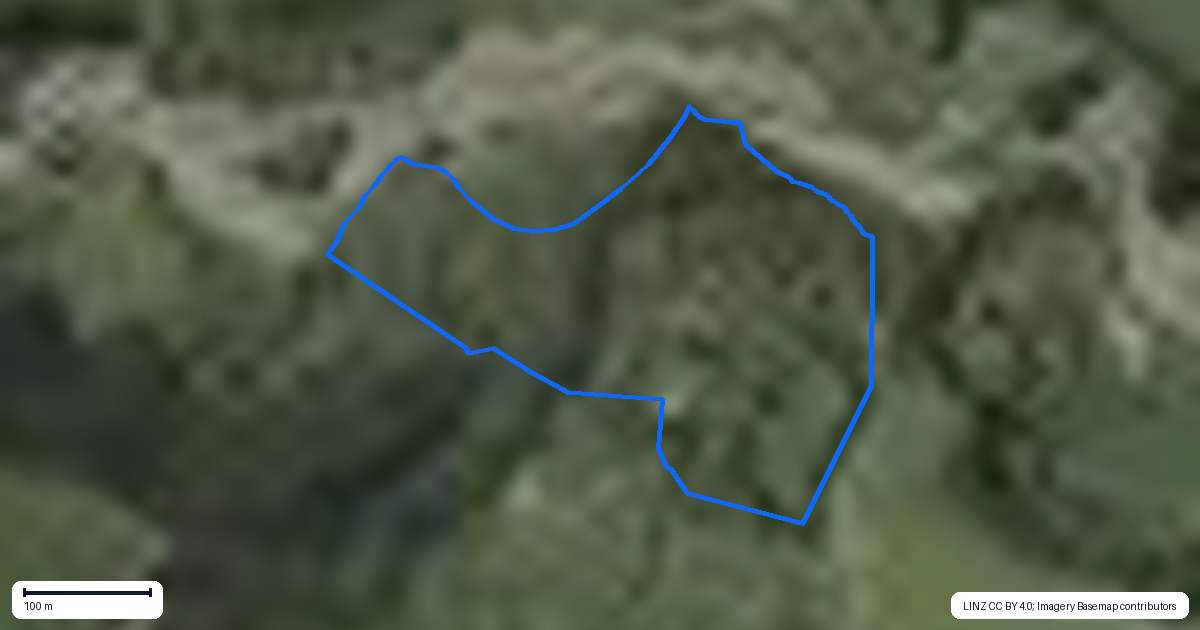 Property context map for 1544 Paget Road, Takapau