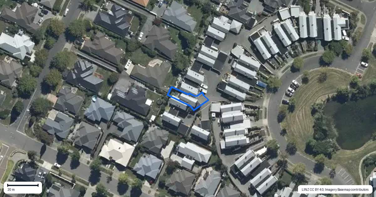 Property context map for 32 Waterford Avenue, Northwood, Christchurch