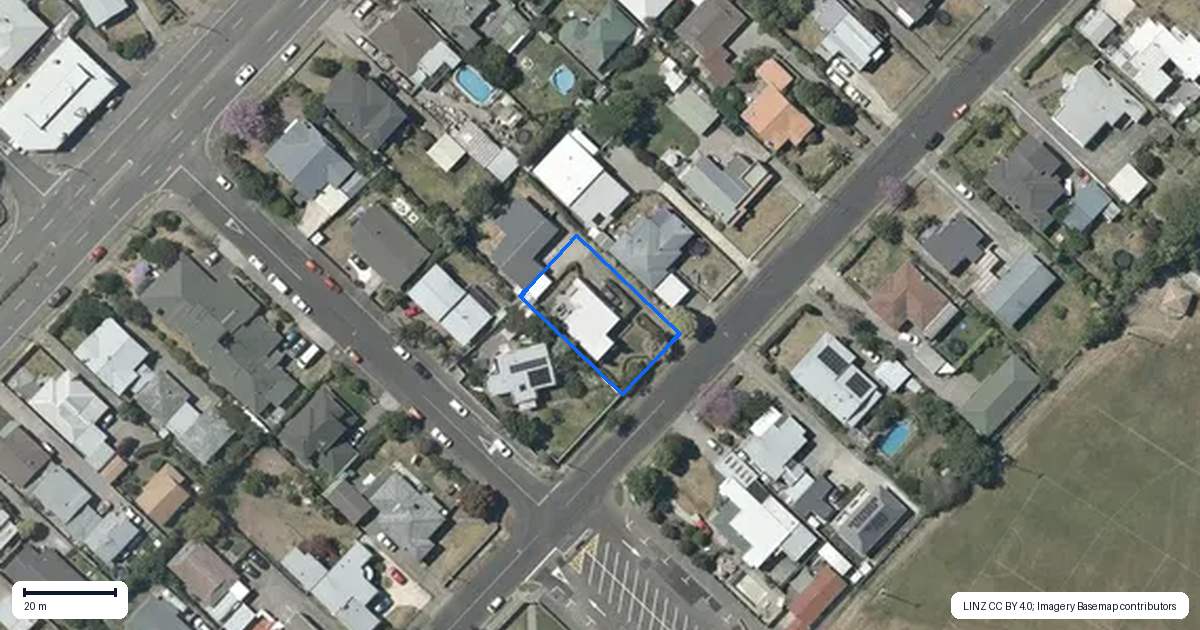 Property context map for 13 Morse Street, Marewa, Napier