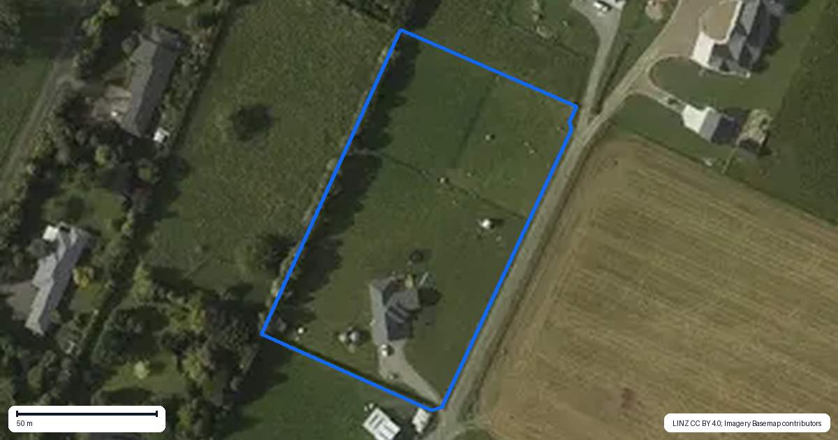 Property context map for 283A Kimberley Road, Levin