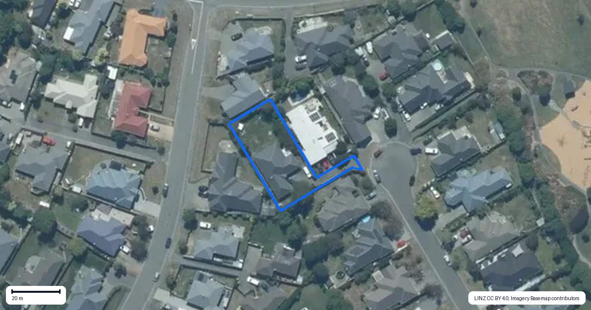 Property context map for 21 Pollock Place, Rolleston