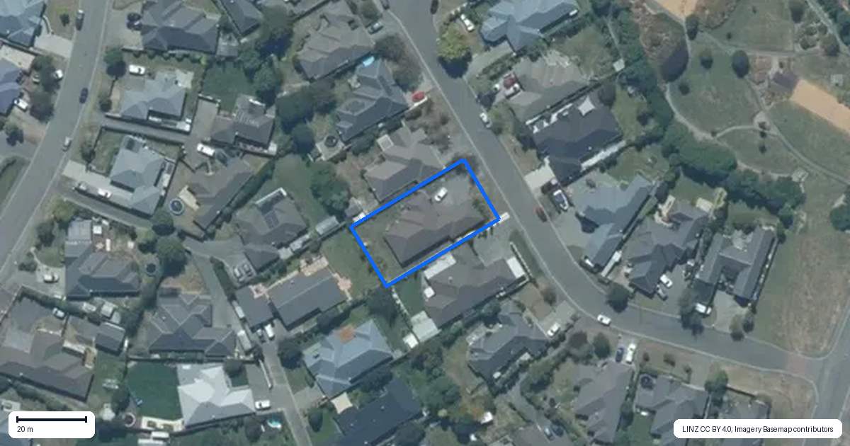 Property context map for 13 Pollock Place, Rolleston