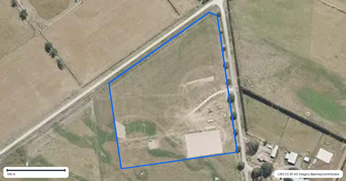Property context map for 126 Ashworths Road, Ohoka