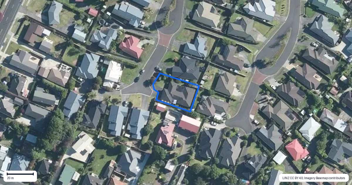 Property context map for 21 Mandalay Place, Waiuku