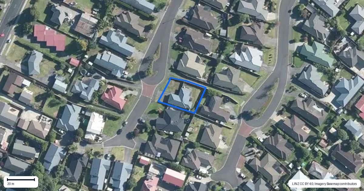 Property context map for 17 Mandalay Place, Waiuku