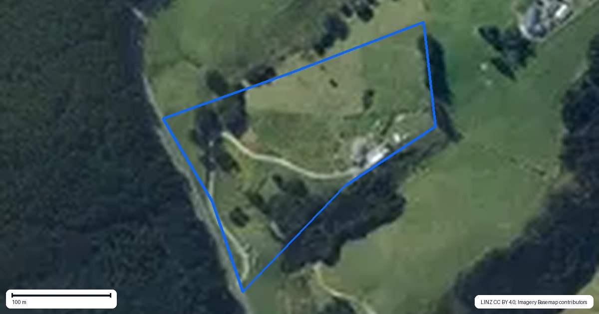 Property context map for 358 Finlayson Road, Taieri Beach, Taieri Mouth