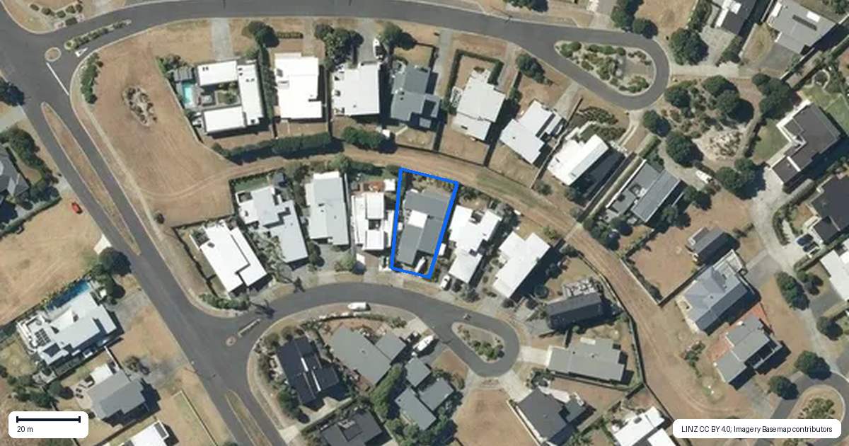 Property context map for 9 Patiki Place, Omaha