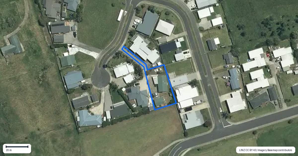 Property context map for 5 Redwings Close, Whitianga