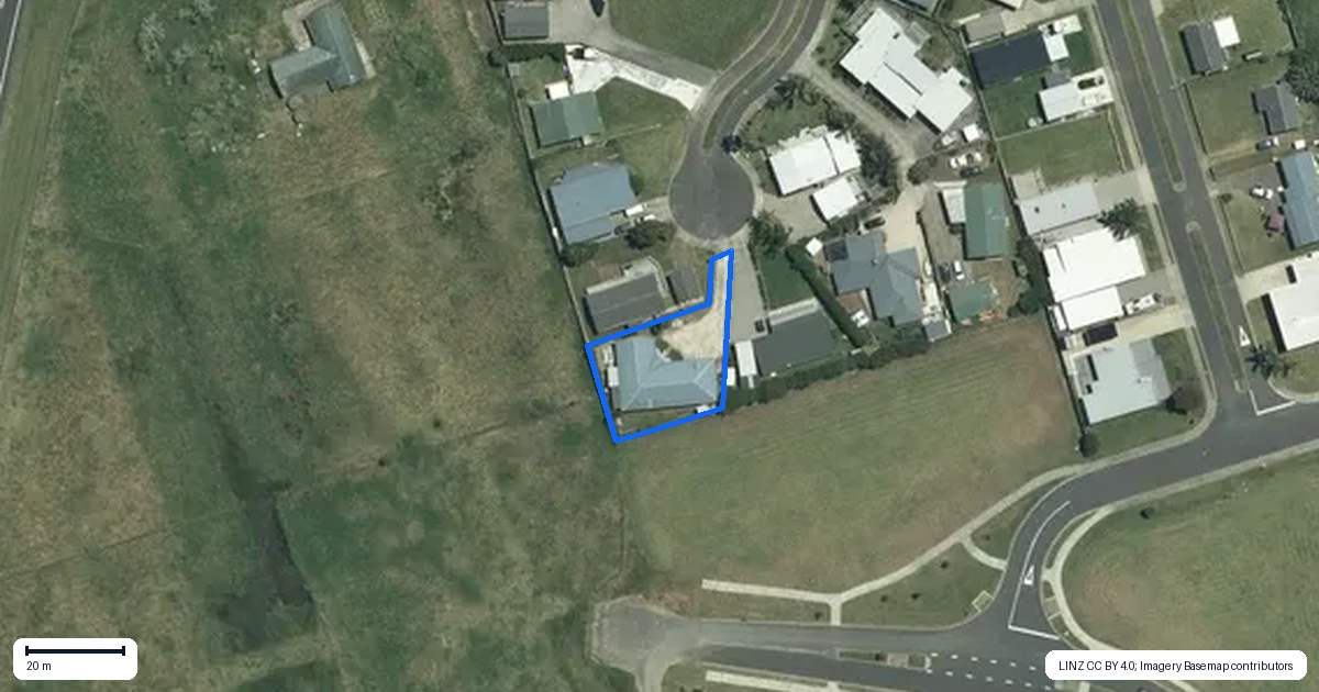 Property context map for 12 Redwings Close, Whitianga