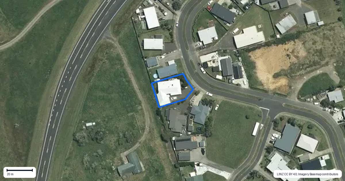 Property context map for 19 Carina Way, Whitianga
