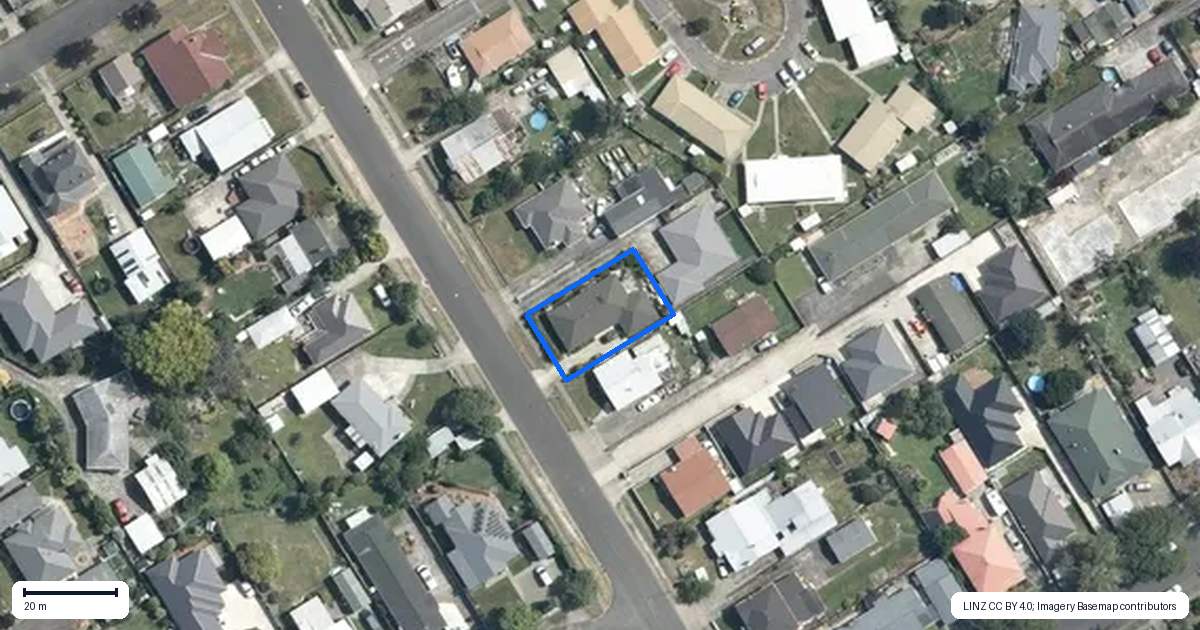 Property context map for 115 Denbigh Street, Feilding