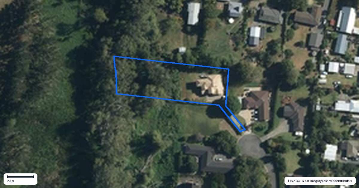 Property context map for 18 Murray Way, Waimauku