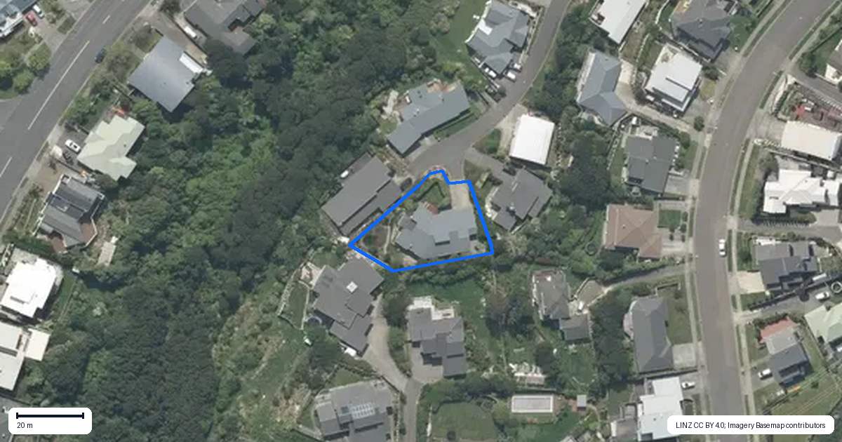 Property context map for 11 Port Lane, Whitby, Porirua