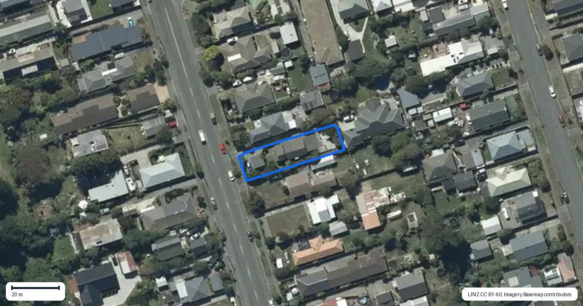 Property context map for 257 Estuary Road, South New Brighton, Christchurch
