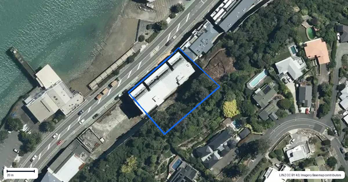 Property context map for 206/283 Wakefield Quay, Stepneyville, Nelson