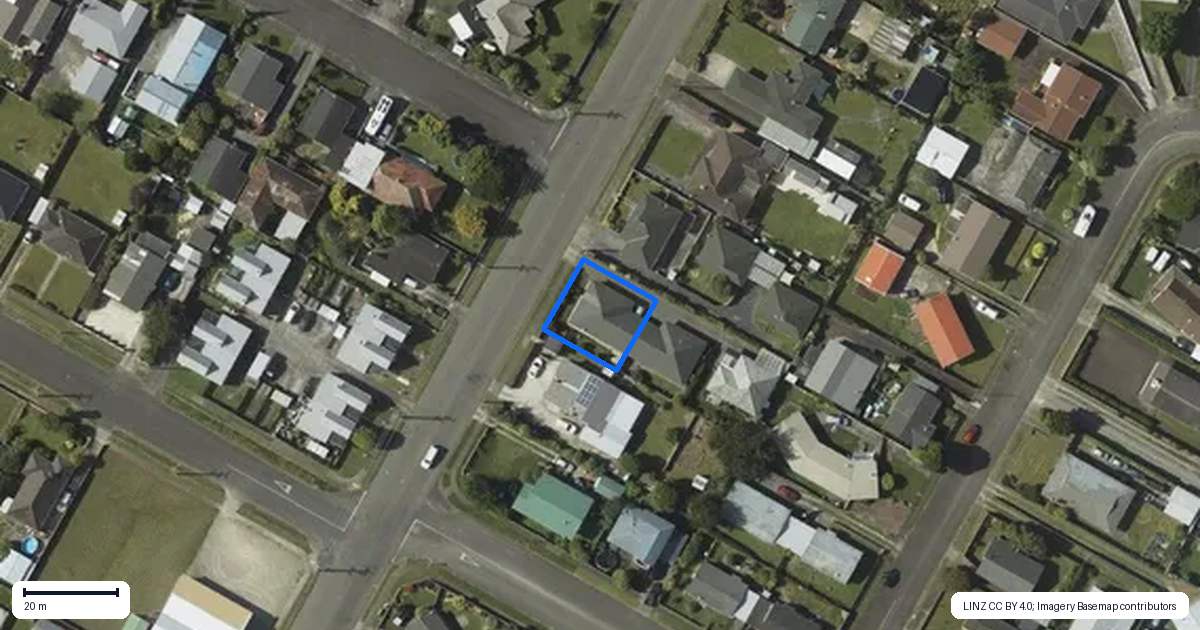 Property context map for 172A Bartholomew Road, Levin
