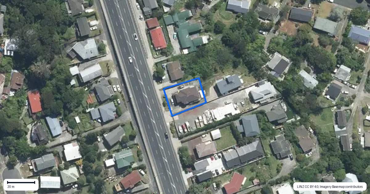 Property context map for 627A Glenfield Road, Totara Vale, Auckland