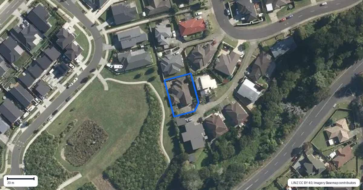 Property context map for 25 Bradnor Meadows Drive, Swanson, Auckland
