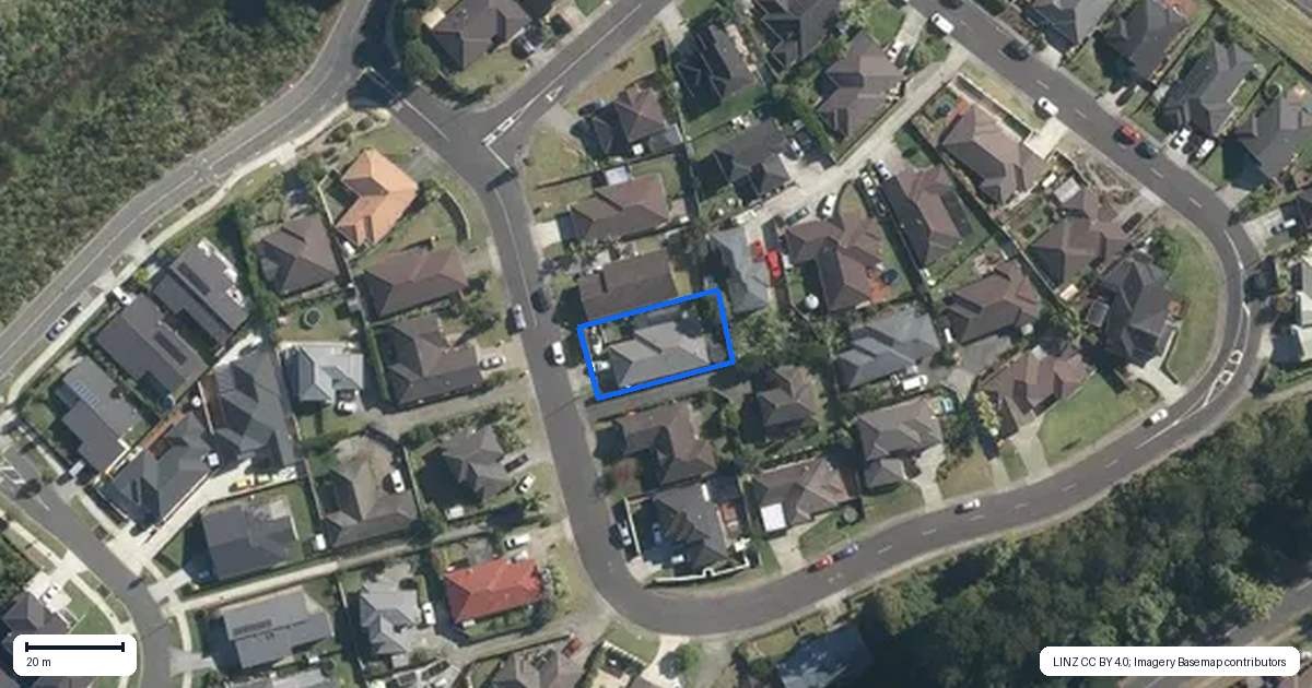Property context map for 8 Bradnor Meadows Drive, Swanson, Auckland