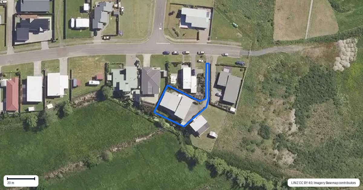 Property context map for 62 Arakotipu Boulevard, Waiotahe, Opotiki