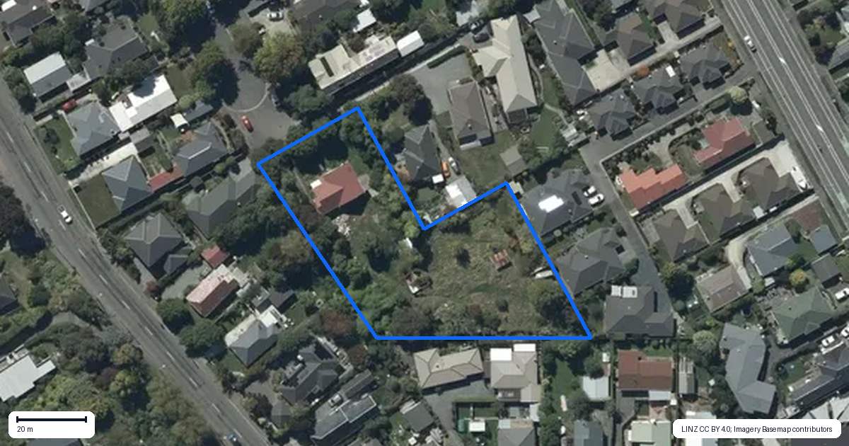 Property context map for 67 Ngaio Street, Saint Martins, Christchurch