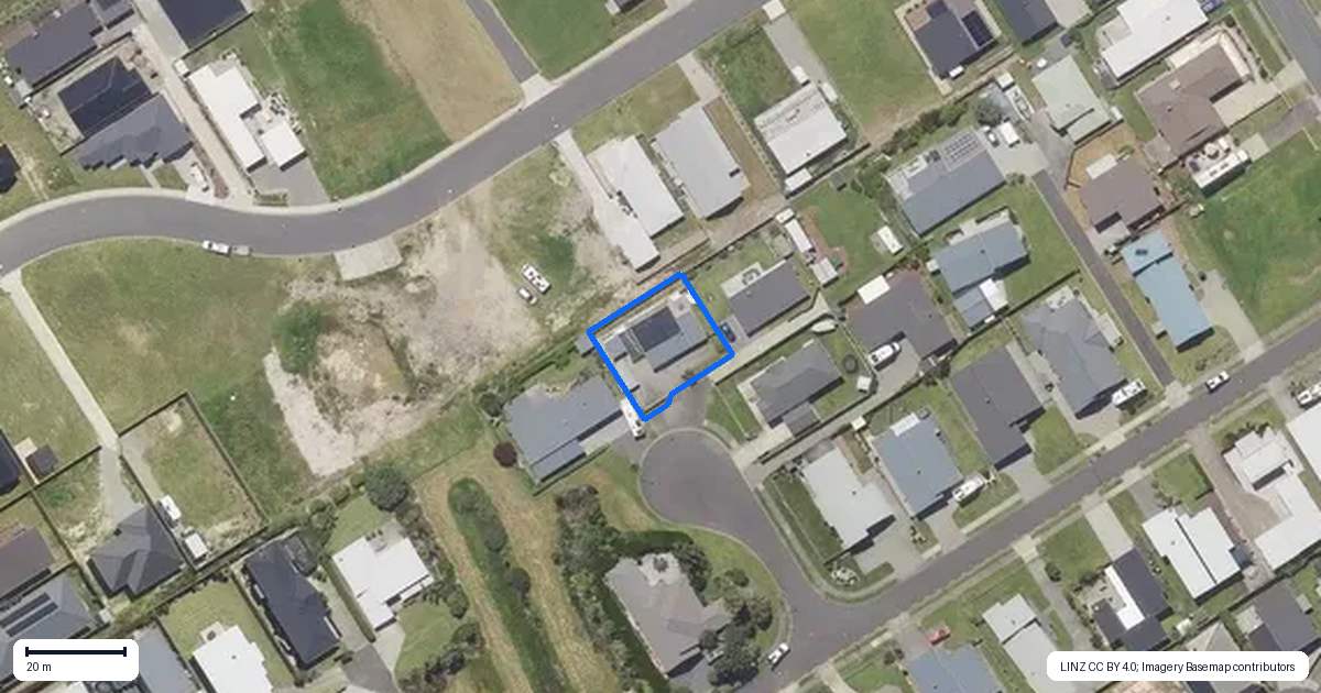 Property context map for 12 Breakers Crescent, Waihi Beach