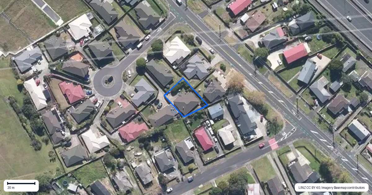 Property context map for 6 Exotic Place, Massey, Auckland